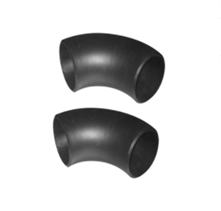 1-1/2'' 45 90 180 grādu LR elkonis ar melnu krāsojumu